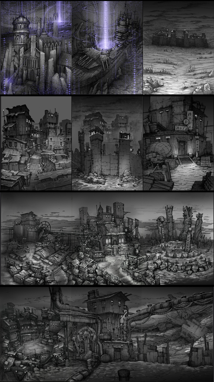 Графика для интерактивной книги "Туман".