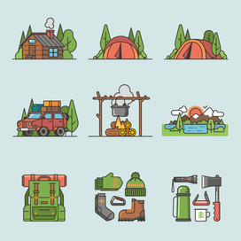 Туристические иконки