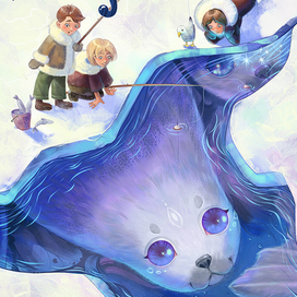 Обложка к сказке "Белая нерпа"