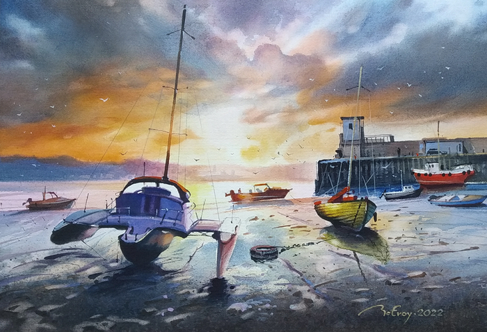 ,,Закат солнца в Скеррис - 2,,Ирландия.