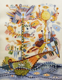 "Початок шляху" (акварель, папір), 2013рік