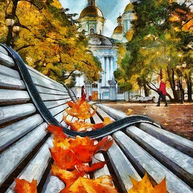 По дороге к Собору во имя святителя Николая, (Никольский морской собор).