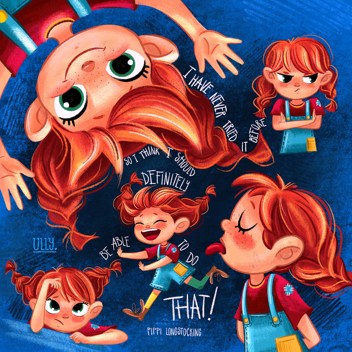 Разработка персонажа Пеппи Длинныйчулок