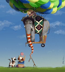 Слоник попал