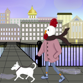 Прогулка с Вивьен по прохладному Петербургу