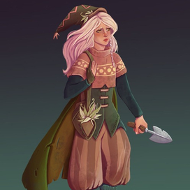 Дизайн персонажа Травница