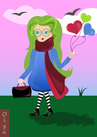 Девочка с шариками