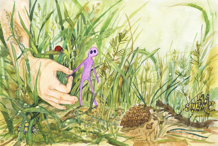 бумажный человечек