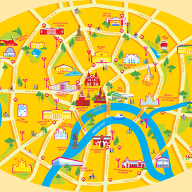 Карта Москвы для "Московские сезоны"