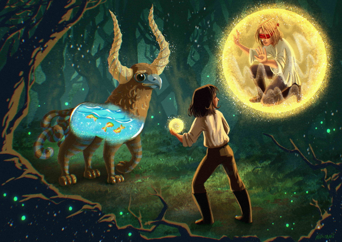 Иллюстрации к книге. Встреча в лесу