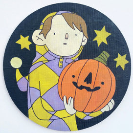 Арлекинка с тыквой 