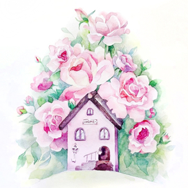 Розовый дом