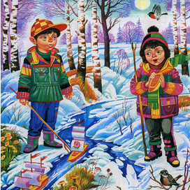 Весна-Иллюстрация для учебника