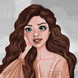 Девушка в блузе портрет на заказ