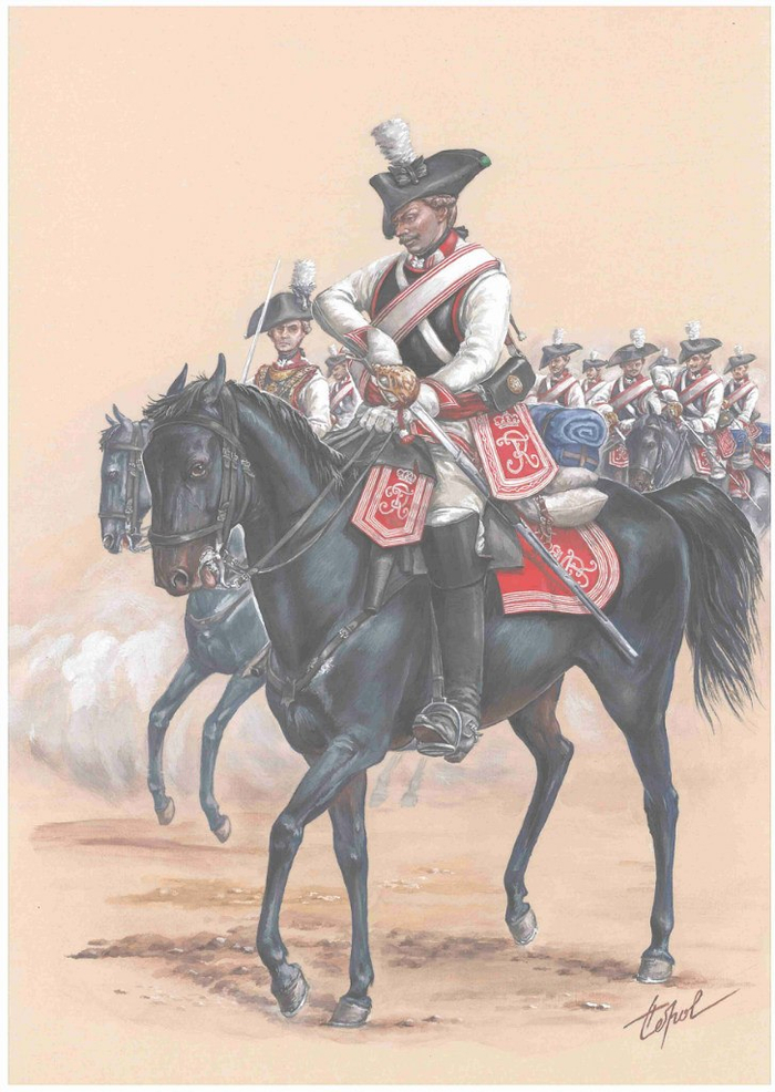 Рядовой кирасирского полка Шлабрендорфа №1 1762г. Пруссия