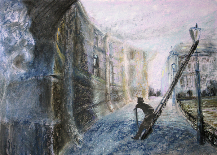 По городу бегал черный человек... (Блок)