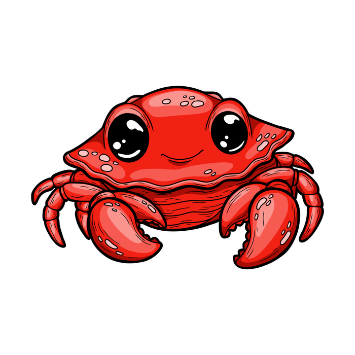 Раскраска. Краб