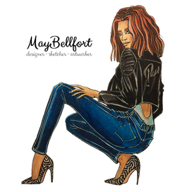 Модная иллюстрация от May Bellfort