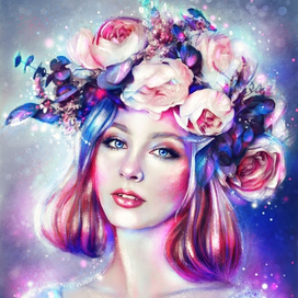 Неоновый портрет