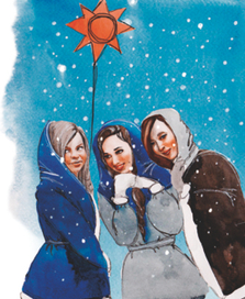 иллюстрация к книге Гоголя "Ночь перед Рождеством"