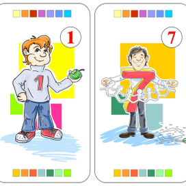 Карты для детской математической игры