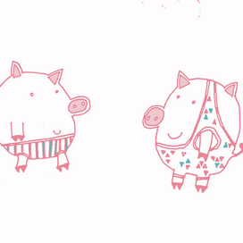 свинки в костюмчиках