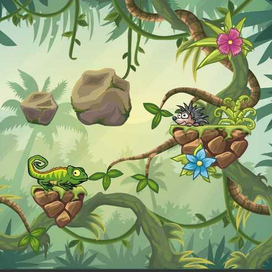 Уровень казуальной векторной игры