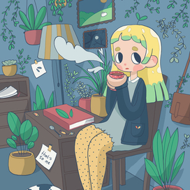 Девочка с чаем