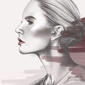 Портрет Елены Летучей по фото 