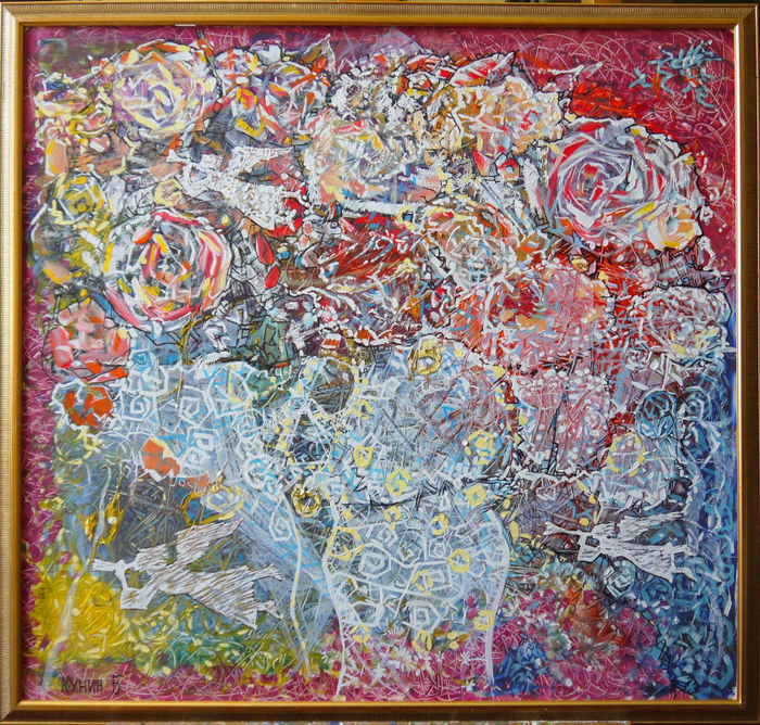 Рождественский букет - три ангела