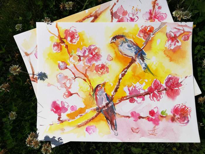 Янтарные птички