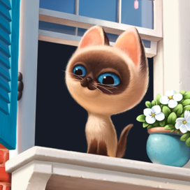 котенок по имени " Гав"