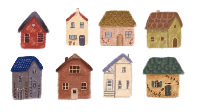 Эскизы домиков