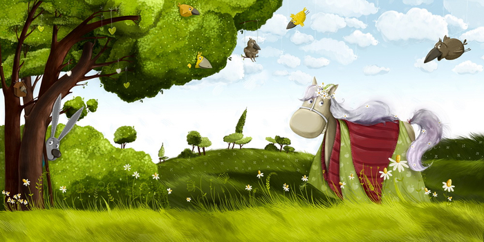 Пони Фиалка и волшебный колодец