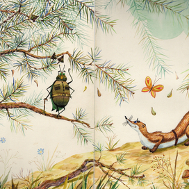 Иллюстрация к сказке "Ласка-разведчица"