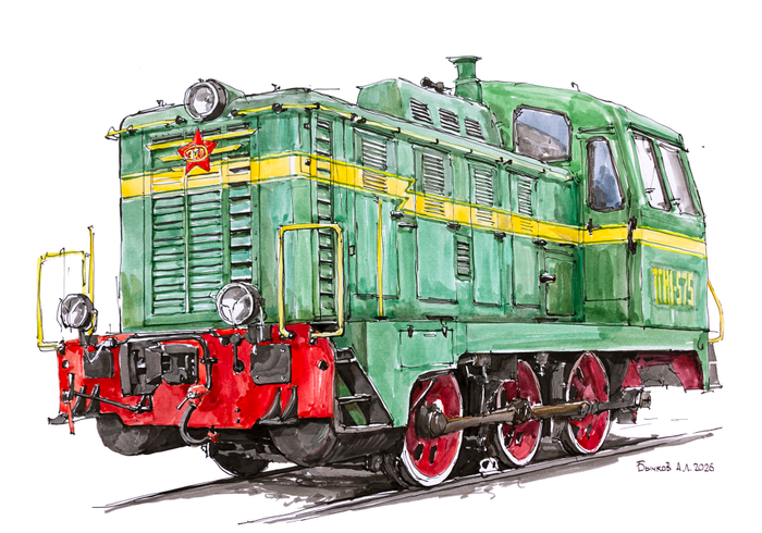 маневровый тепловоз ТГМ-1 