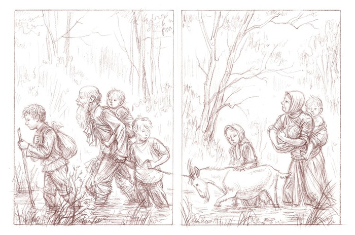  Радзиевская Софья "Болотные робинзоны". Иллюстрация