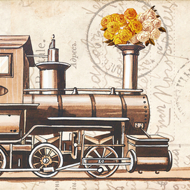 Открытка "Локомотив"