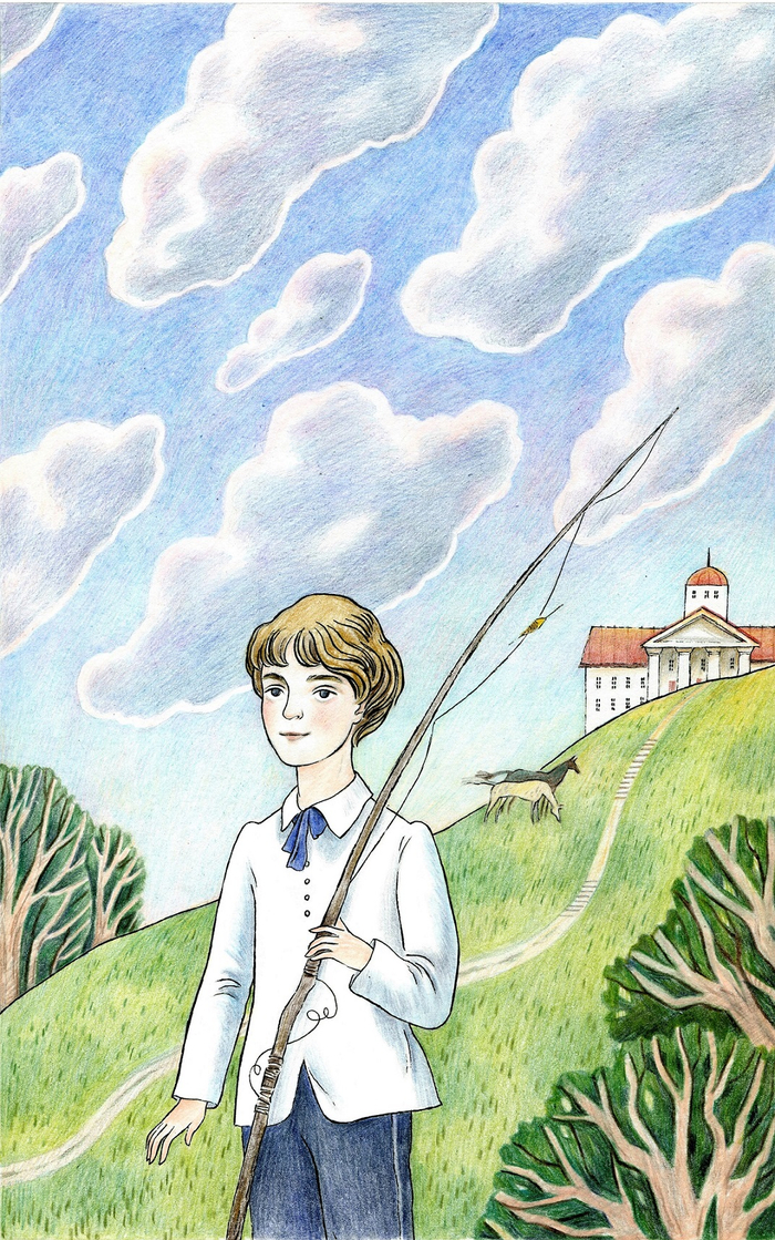 Иллюстрация для обложки Детские годы Багрова-внука