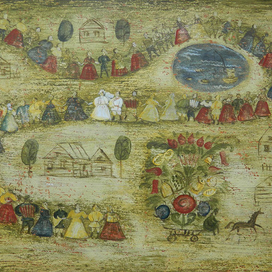 Эскиз к м/ф по сказке С. Писахова "Сила моей песни плясовой"