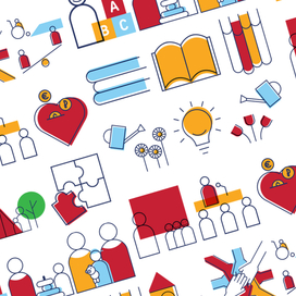 Иконки и инфографика для Фонда "Обнаженные сердца"