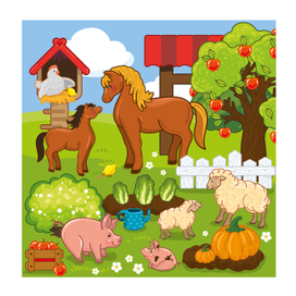 На ферме. Мамы и малыши.