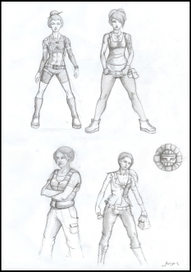 наброски персонажей