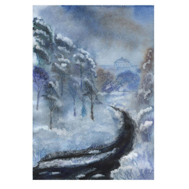 Черная река в парке