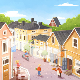 Финляндия. Иллюстрация для упаковки