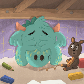 Иллюстрация к книге «How Alex Faced His Fear»