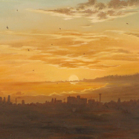 Закат (летают тут всякие).