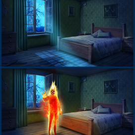 Комната в стиле мистика