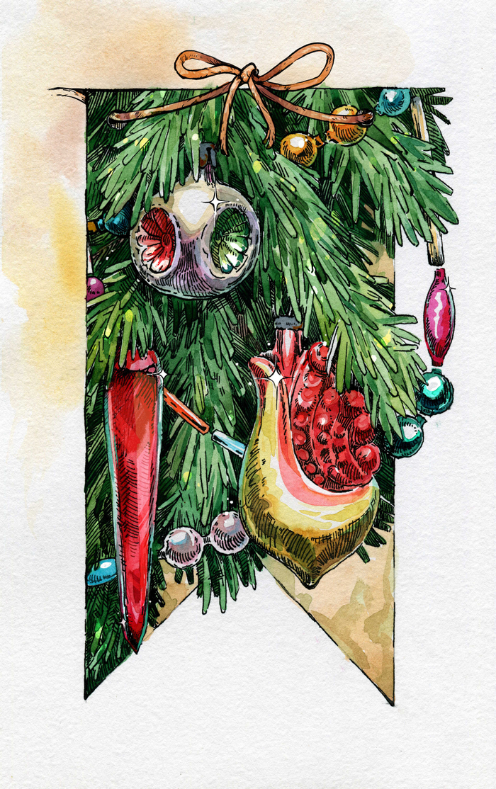 Новогодний флажок