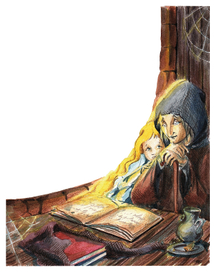 Иллюстрации к сказке "Девочка свеча"